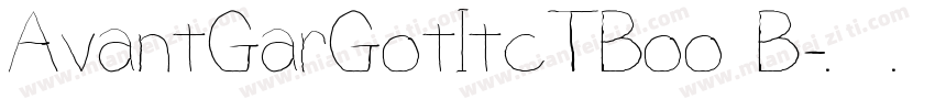 AvantGarGotItcTBoo B字体转换
